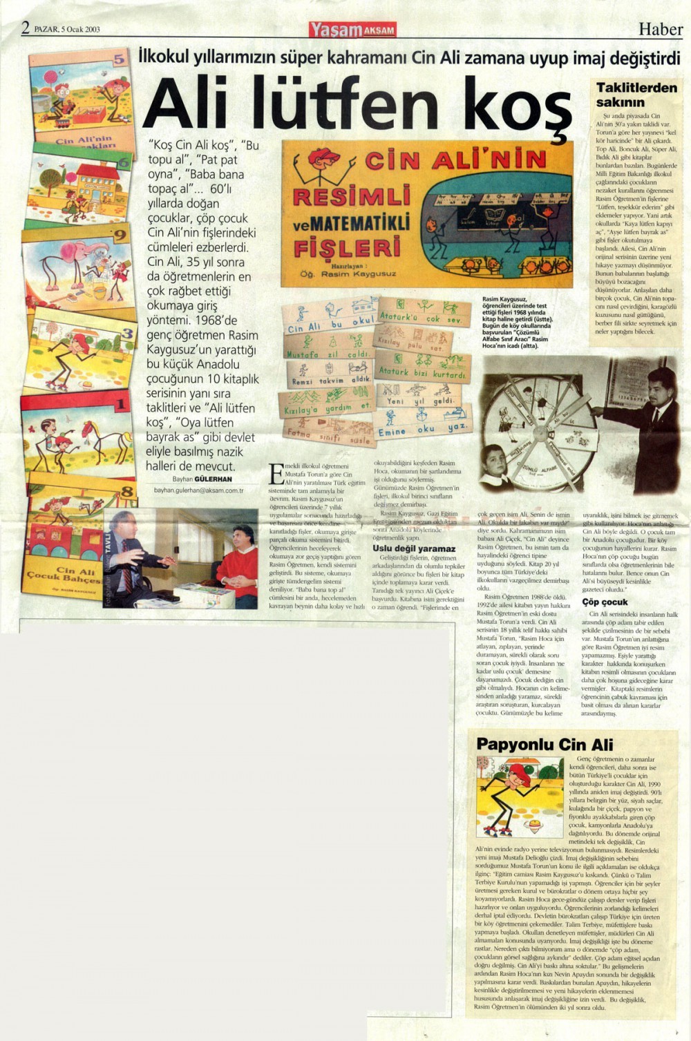 Ali Lütfen Koş- Akşam Gazetesi Yaşam Eki