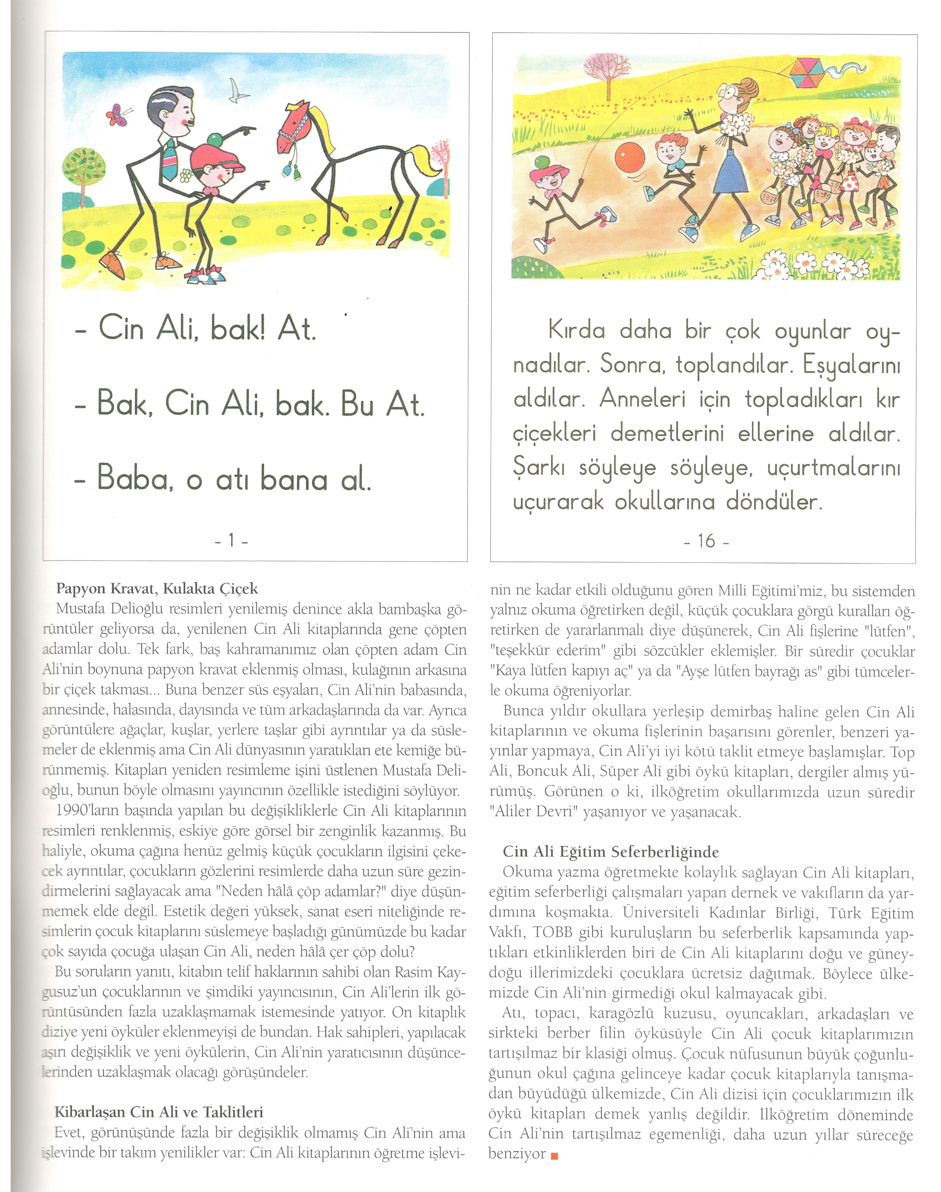 Cin Ali- Çoluk-Çocuk Dergisi