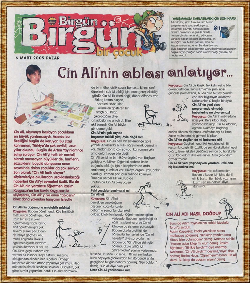 Cin Ali'nin Ablası Anlatıyor...- BirGün Gazetesi Çocuk Eki