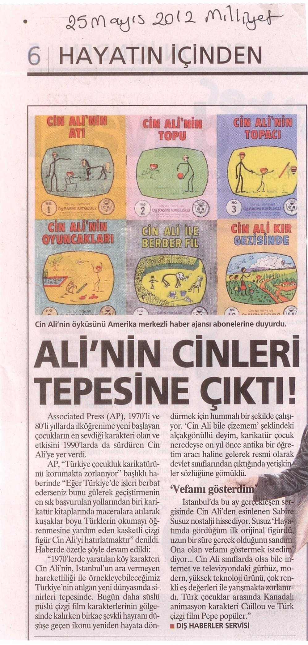 Ali'nin Cinleri Tepesine Çıktı- Milliyet Gazetesi
