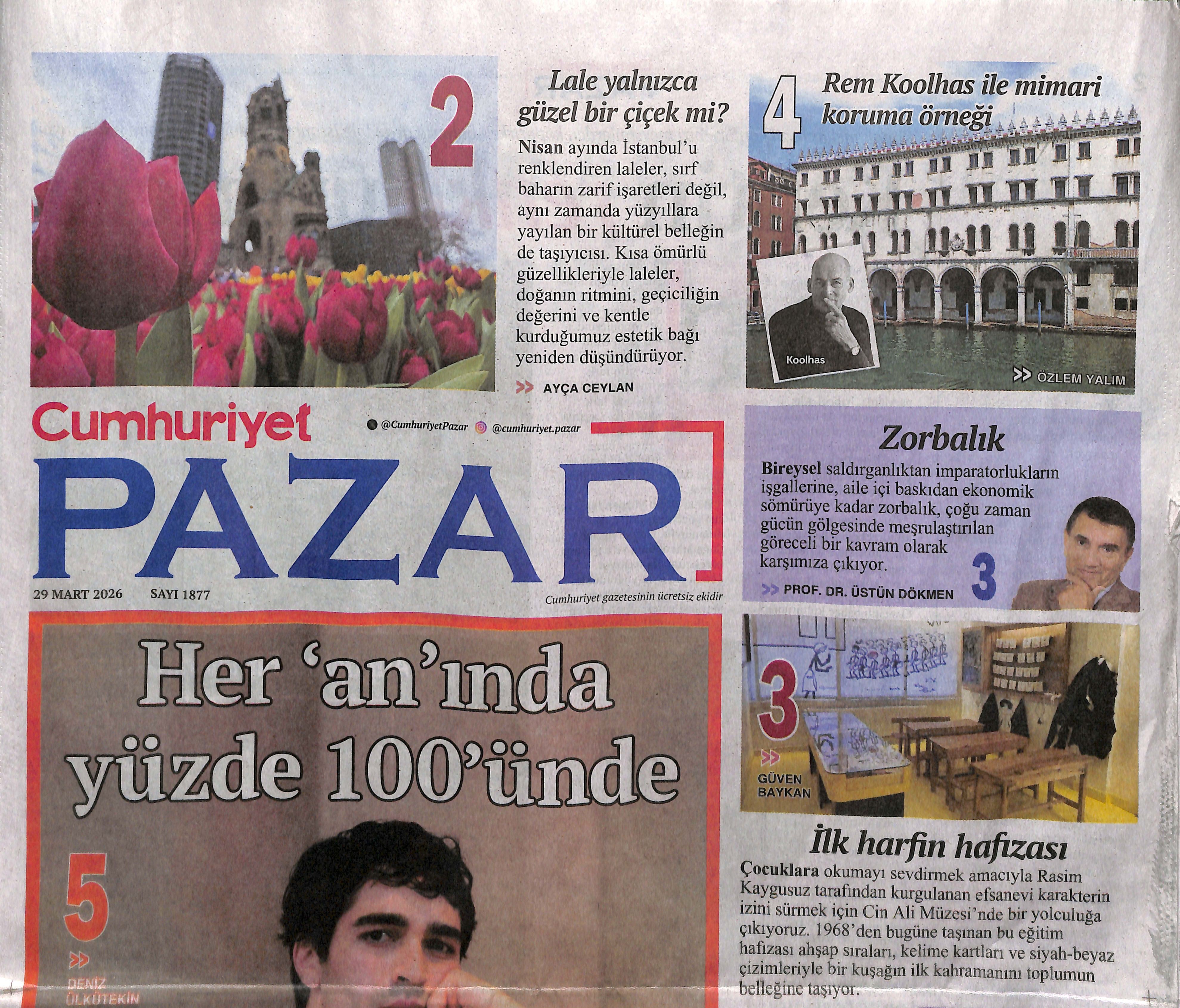 Cin Ali Müzesi'nde Bir Gün- Cumhuriyet Gazetesi Pazar Eki