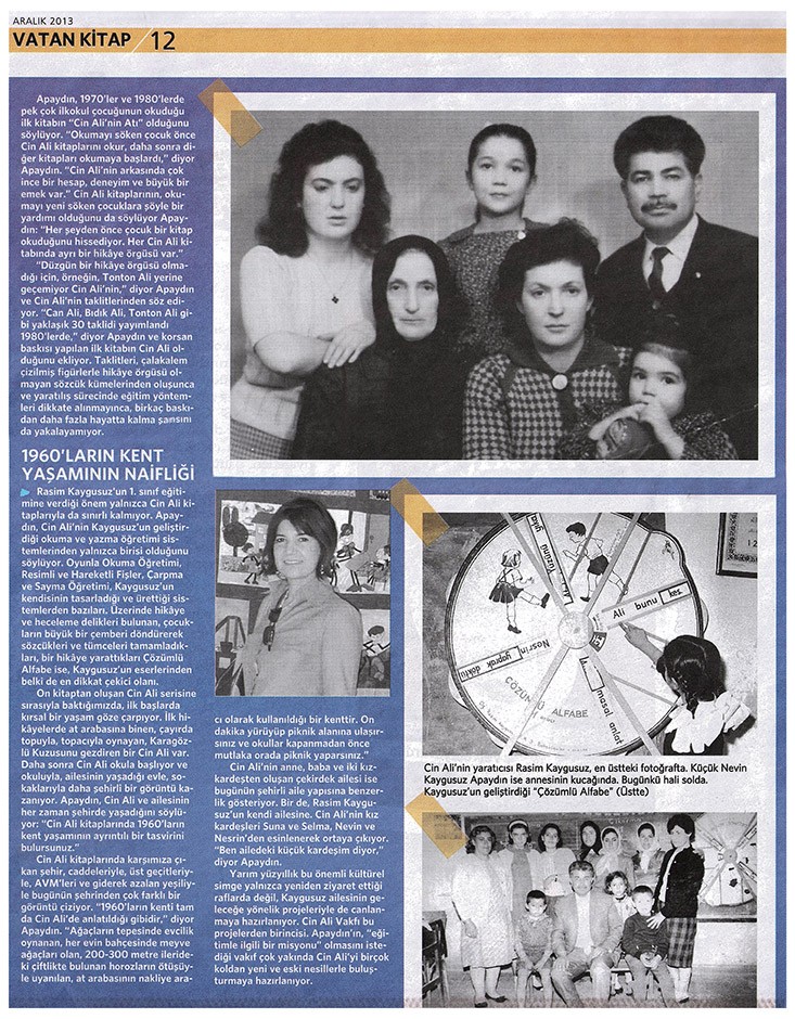 Kasketli, Çizgi Arkadaşımız Cin Ali Geri Döndü- Vatan Gazetesi Kitap Eki