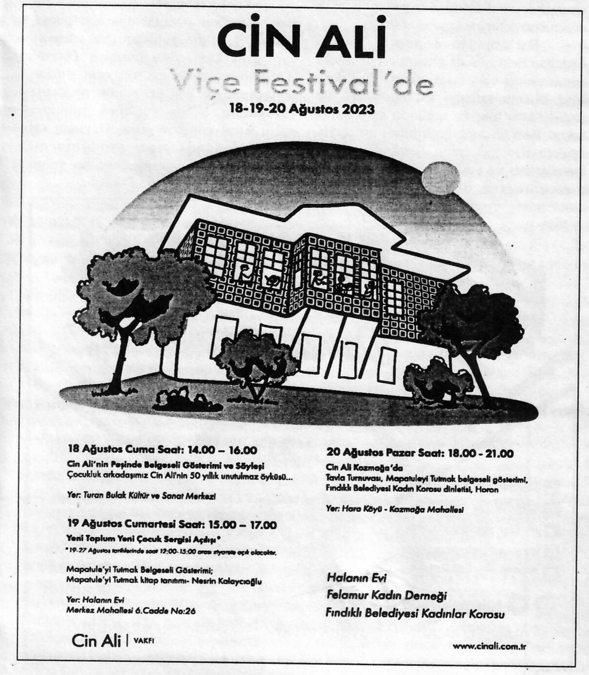 Cin Ali  Viçe Festival'de- Yeni Viçe Gazetesi