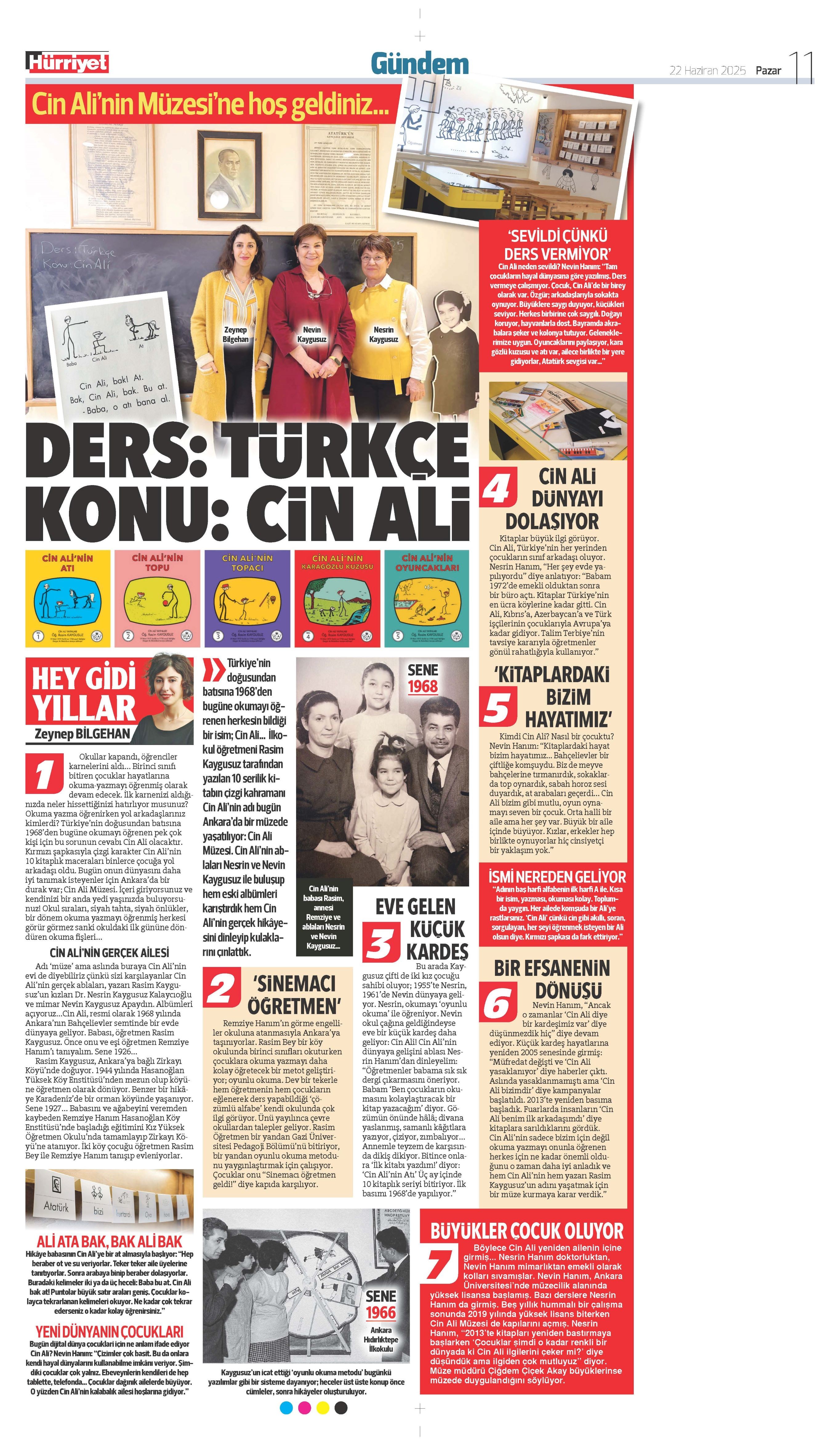 Ders: Türkçe Konu: Cin Ali- Hürriyet Gazetesi